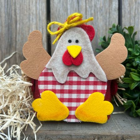 [Kit] Cestino Con Gallinella (Rosso)