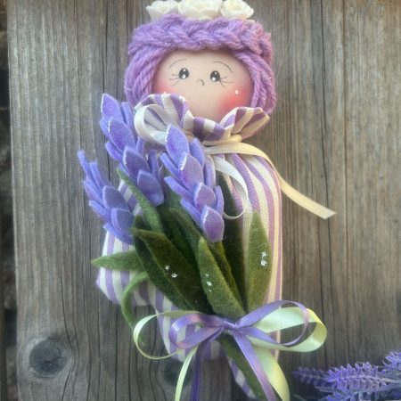 [Kit] Bambolina Porta Lavanda (Riga Lilla)