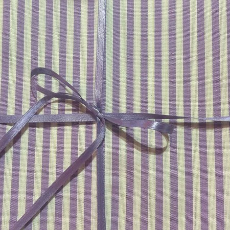 [Tessuto] Tessuto Per Bambole Porta Lavanda 150x26cm (Riga Lilla)