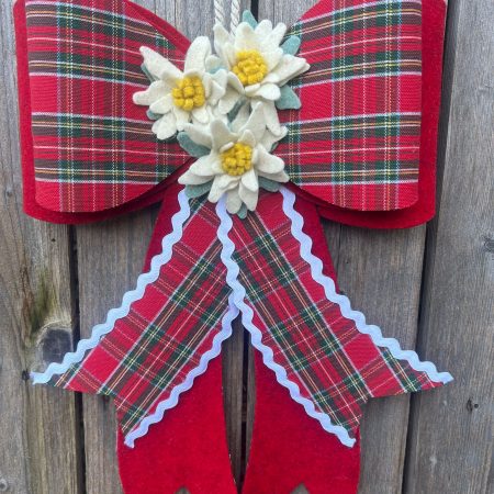 [Kit] Fiocco Fuoriporta Con Stelle Alpine (Scozzese)