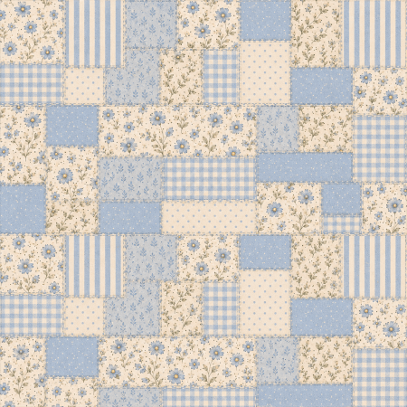 [Pannolenci]Pannolenci Con Stampa Digitale (Patchwark Azzurro) [50x45cm]