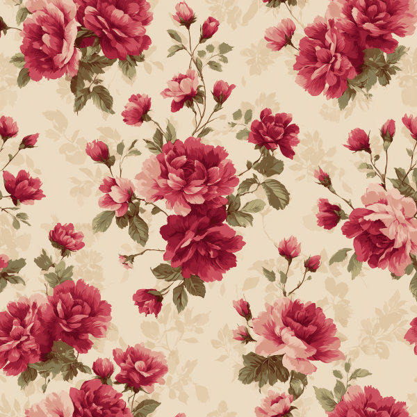 [Pannolenci]Pannolenci Con Stampa Digitale (Rose In Fiore Grande) [50x45cm]