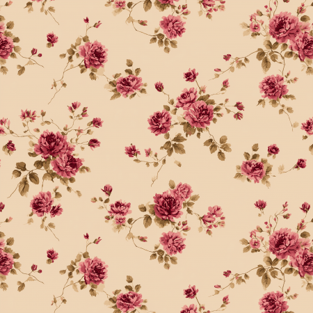 [Pannolenci]Pannolenci Con Stampa Digitale (Rose In Fiore Piccolo) [50x45cm]