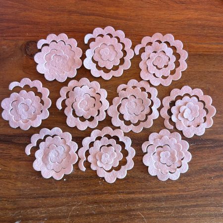 [Fustelle] Roselline Piccole Fustellate 10 Pezzi (Rosa Carne)