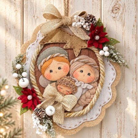 [Kit] Cornice Con Sacra Famiglia